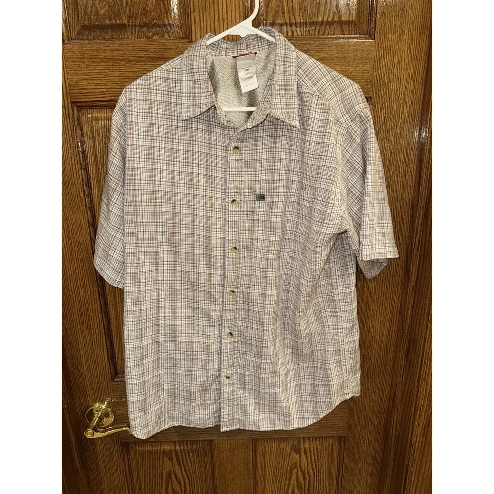 EUC Men's The North Face Shirt Size Medium Vented Button Down Short Sleeve Blend